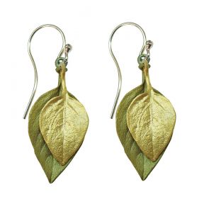 Eucalyptus Round Leaf Wire Earrings