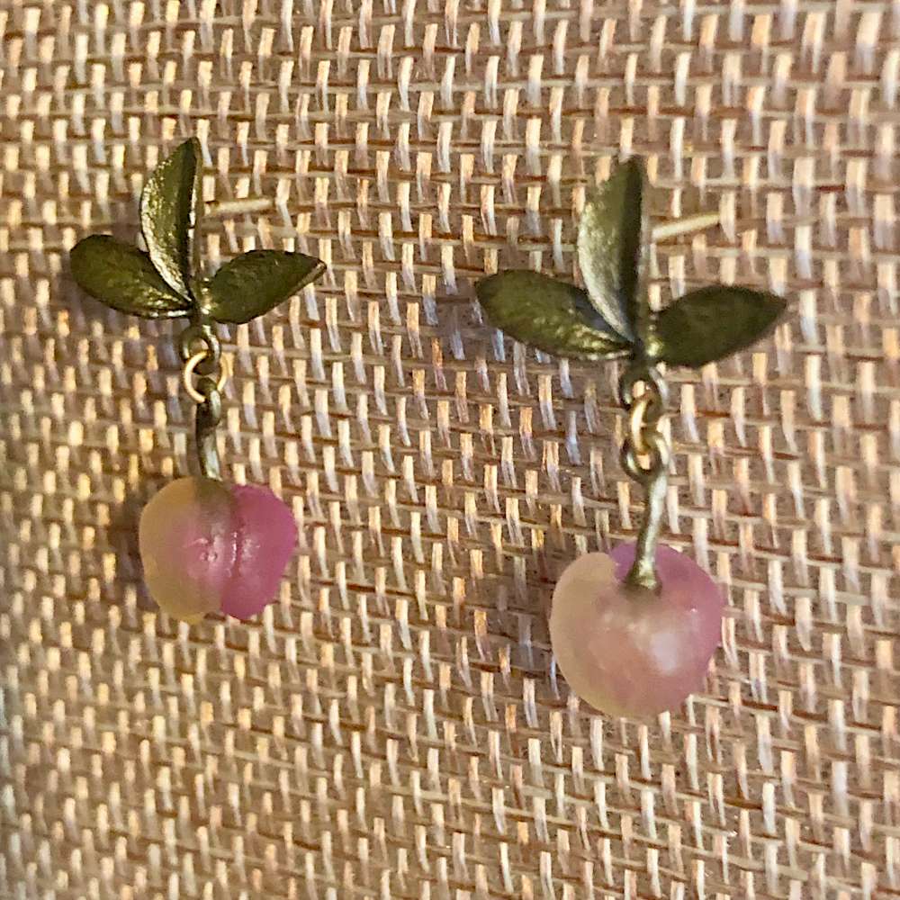 Peach Tree Post Earrings | Nature Jewelry