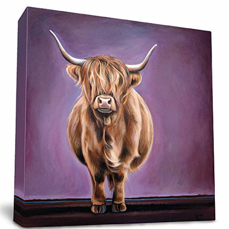 Poppy - Steel Cow | Valerie Miller | Canvas Art