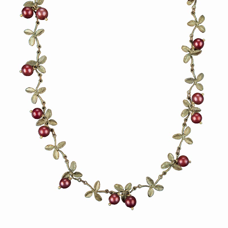 Cranberry pearl deals necklace